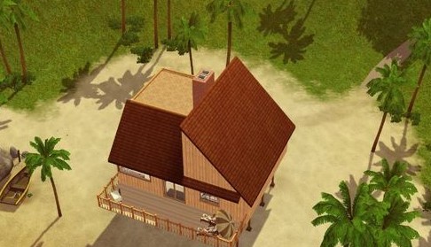《模拟人生3》MOD房建 海边木屋之—晚年-IGTA奇幻游戏城-GTA5MOD资源网
