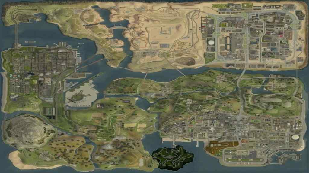 GTA 侠盗猎车 圣安地列斯 超立体感卫星地图MOD-IGTA奇幻游戏城-GTA5MOD资源网
