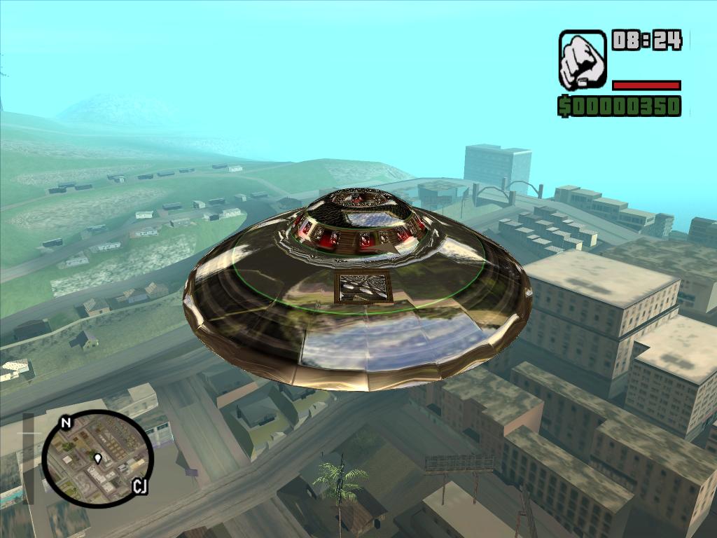 GTA 侠盗猎车 圣安地列斯 UFO飞碟超精致的飞行器MOD-IGTA奇幻游戏城-GTA5MOD资源网