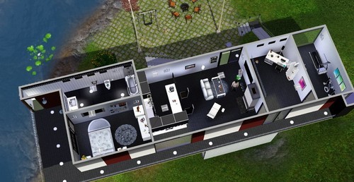 模拟人生3 MOD房建 扑克角型建筑-IGTA奇幻游戏城-GTA5MOD资源网