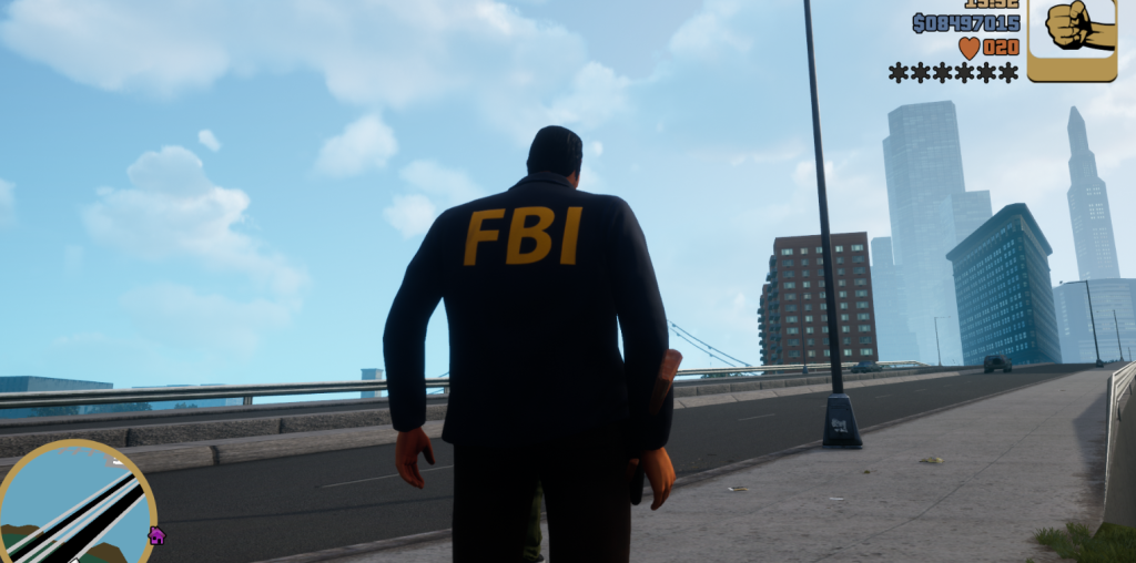 《侠盗猎车手三部曲重制版》黑色FBI皮夹克MOD-IGTA奇幻游戏城-GTA5MOD资源网