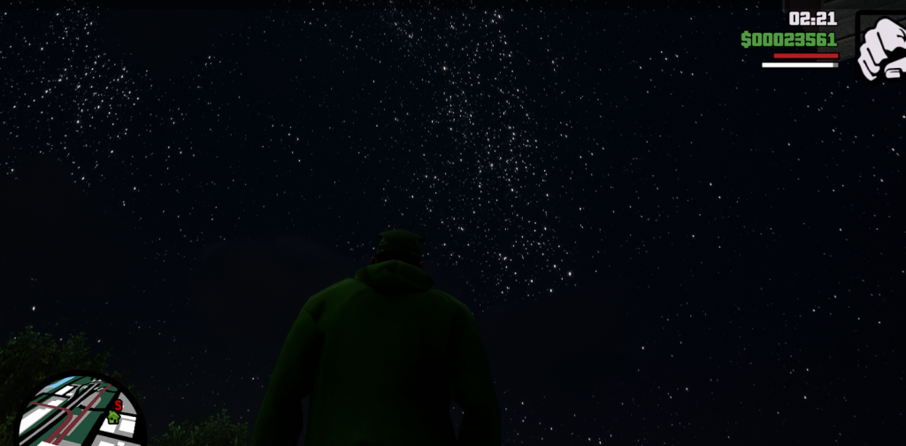 《侠盗猎车手三部曲重制版》充满星星的夜空MOD-IGTA奇幻游戏城-GTA5MOD资源网