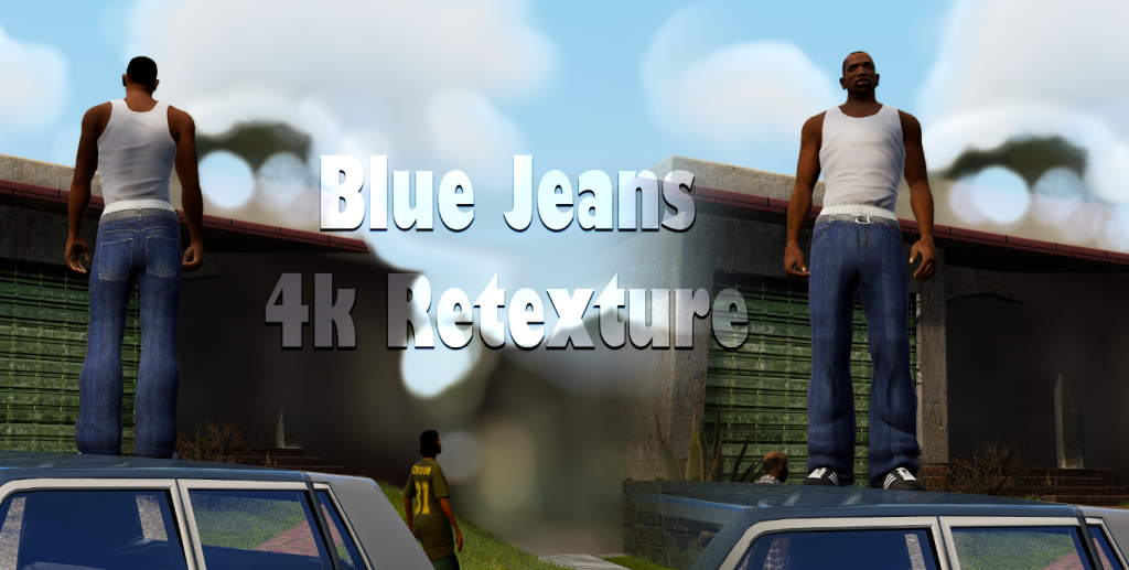 《侠盗猎车手三部曲重制版》蓝色牛仔裤4K纹理修复MOD-IGTA奇幻游戏城-GTA5MOD资源网