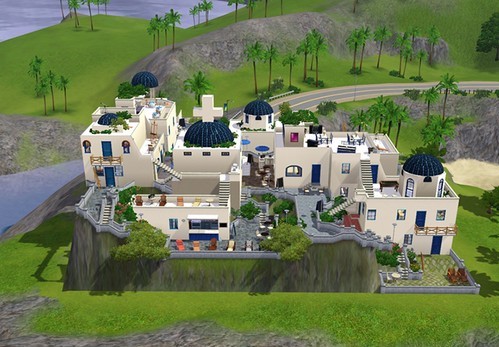 《模拟人生3》MOD房屋　希腊小村-IGTA奇幻游戏城-GTA5MOD资源网