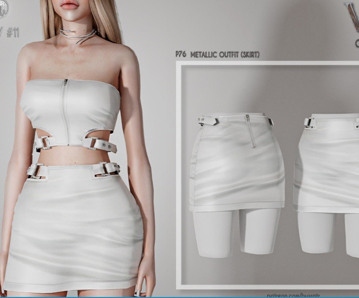 《模拟人生4》性感白色无吊带抹胸短裙MOD-IGTA奇幻游戏城-GTA5MOD资源网