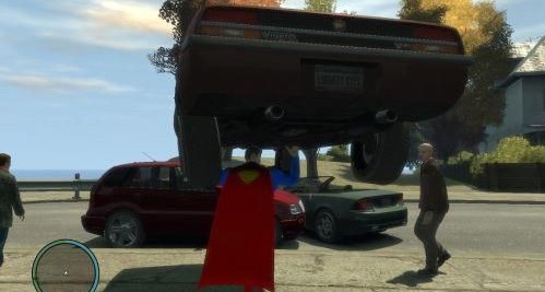 GTA4 侠盗猎车手4 超级英雄超能力模式超人MOD-IGTA奇幻游戏城-GTA5MOD资源网