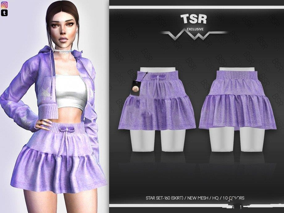 《模拟人生4》女性褶皱系带短裙MOD-IGTA奇幻游戏城-GTA5MOD资源网