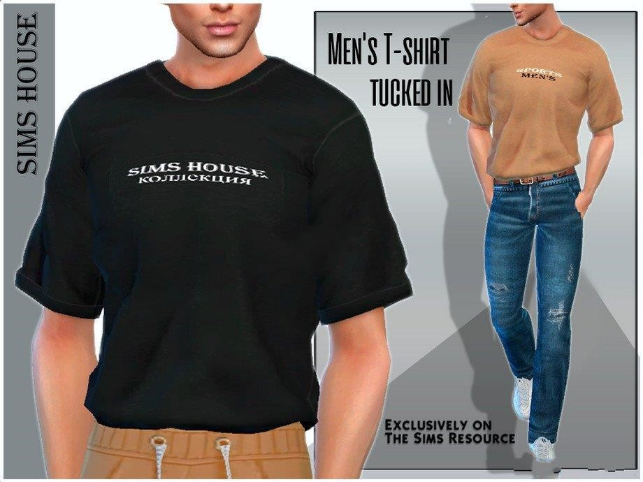 《模拟人生4》男士简洁字母上衣MOD-IGTA奇幻游戏城-GTA5MOD资源网