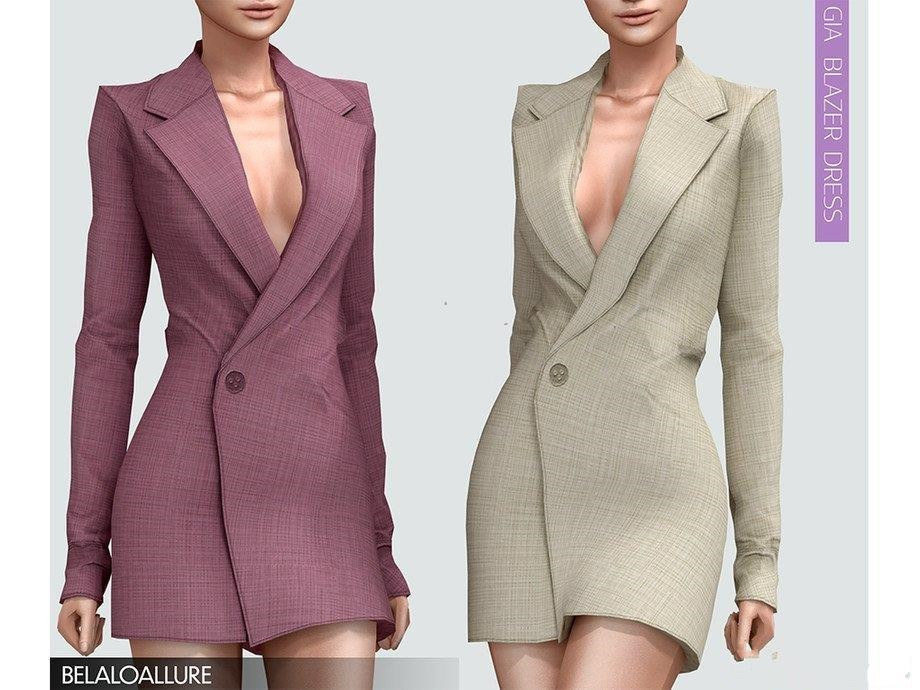 《模拟人生4》女性简洁西装外套MOD-IGTA奇幻游戏城-GTA5MOD资源网
