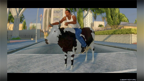 [GTA:圣安地列斯MOD]奶牛模型摩托车-IGTA奇幻游戏城-GTA5MOD资源网