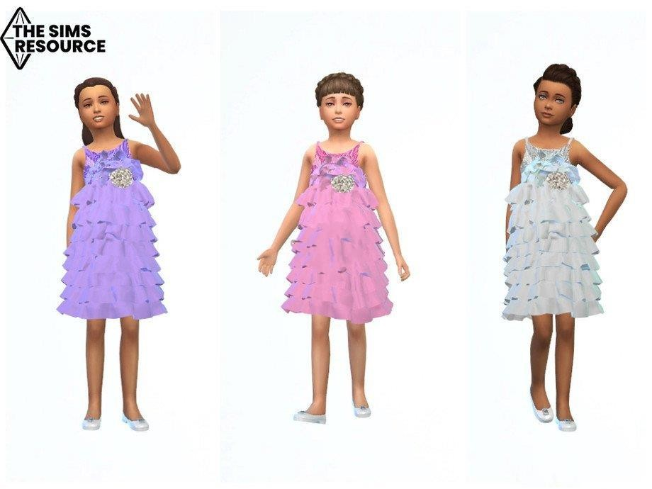 《模拟人生4》女童褶皱美丽连衣裙MOD-IGTA奇幻游戏城-GTA5MOD资源网