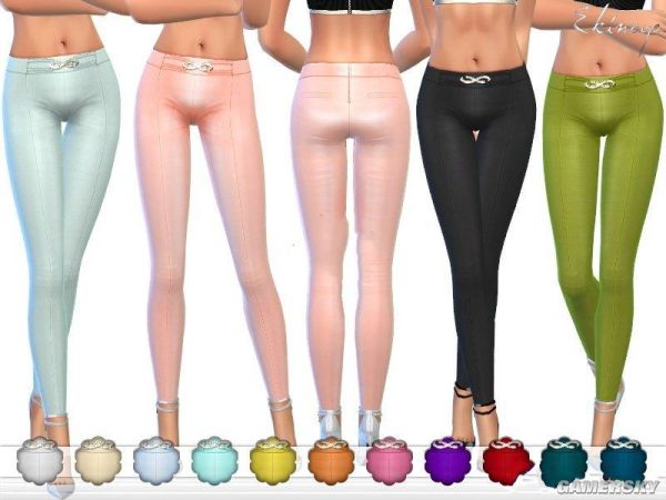 《模拟人生4》女性带皮扣的皮质长裤MOD-IGTA奇幻游戏城-GTA5MOD资源网