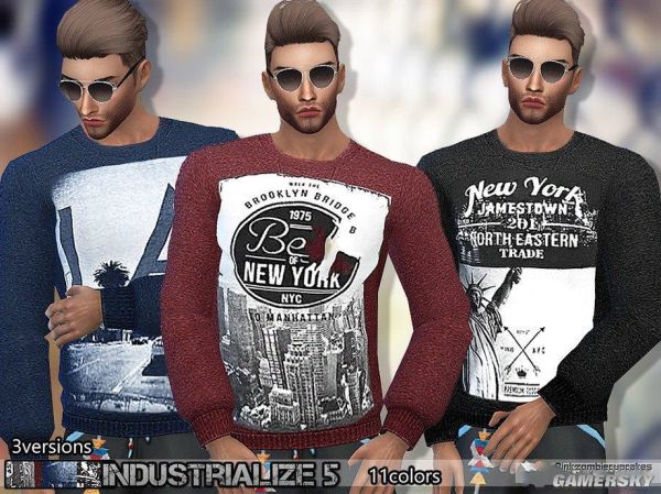 《模拟人生4》男士运动衬衫MOD-IGTA奇幻游戏城-GTA5MOD资源网