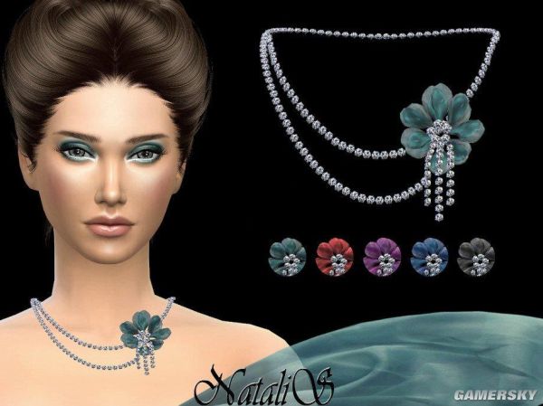 《模拟人生4》女性美丽花朵钻石项链MOD-IGTA奇幻游戏城-GTA5MOD资源网