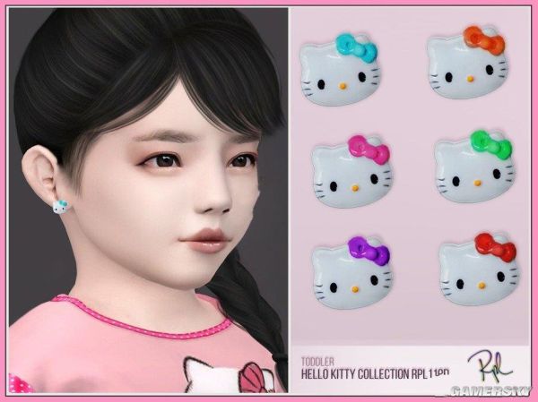 《模拟人生4》Hello Kitty可爱耳环MOD-IGTA奇幻游戏城-GTA5MOD资源网