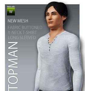《模拟人生3》MOD服饰 男士T恤-IGTA奇幻游戏城-GTA5MOD资源网