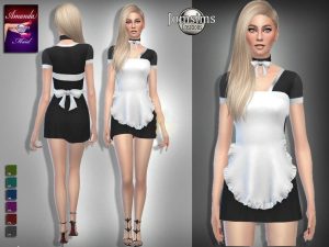 《模拟人生4》黑白性感女仆装MOD-IGTA奇幻游戏城-GTA5MOD资源网