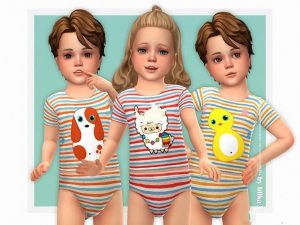 《模拟人生4》幼儿可爱条纹睡衣MOD-IGTA奇幻游戏城-GTA5MOD资源网