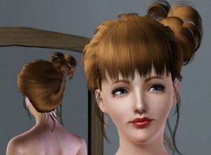 《模拟人生3》MOD人物 P家女长发侧边花头(两款)-IGTA奇幻游戏城-GTA5MOD资源网