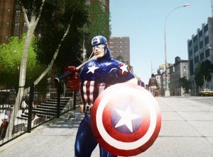 GTA4 侠盗猎车手4 美国队长MOD-IGTA奇幻游戏城-GTA5MOD资源网