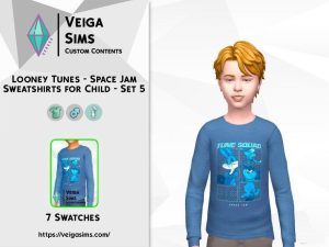 《模拟人生4》儿童蓝色兔八哥上衣MOD-IGTA奇幻游戏城-GTA5MOD资源网