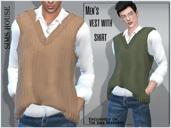 《模拟人生4》男士背心配衬衫毛衣MOD-IGTA奇幻游戏城-GTA5MOD资源网