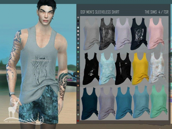 《模拟人生4》男士的无袖衬衫MOD-IGTA奇幻游戏城-GTA5MOD资源网