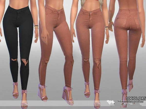 《模拟人生4》女性秋季破膝牛仔长裤MOD-IGTA奇幻游戏城-GTA5MOD资源网