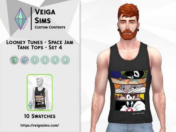 《模拟人生4》男款兔八哥背心MOD-IGTA奇幻游戏城-GTA5MOD资源网