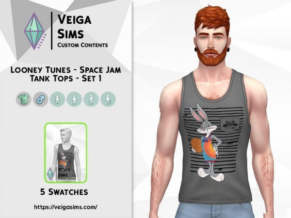 《模拟人生4》男士兔八哥背心MOD-IGTA奇幻游戏城-GTA5MOD资源网