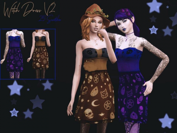 《模拟人生4》女巫连衣裙MOD-IGTA奇幻游戏城-GTA5MOD资源网