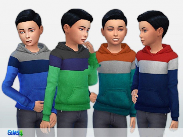 《模拟人生4》男孩三色卫衣MOD-IGTA奇幻游戏城-GTA5MOD资源网