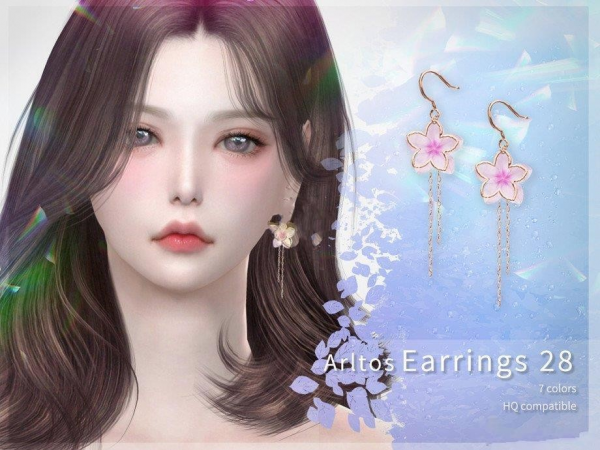 《模拟人生4》精致樱花流苏耳环MOD-IGTA奇幻游戏城-GTA5MOD资源网