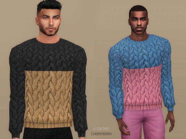 《模拟人生4》男款双色毛衣MOD-IGTA奇幻游戏城-GTA5MOD资源网