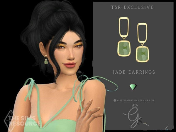 《模拟人生4》玉石金属耳环MOD-IGTA奇幻游戏城-GTA5MOD资源网