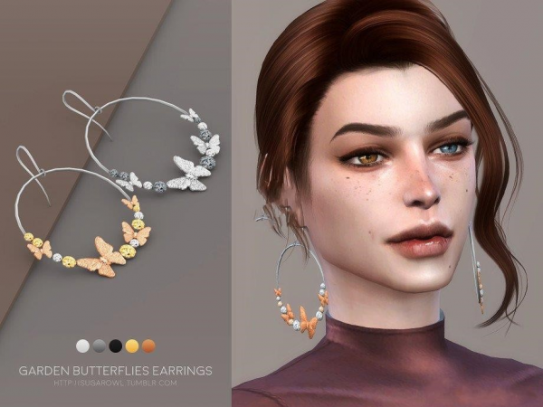 《模拟人生4》大圆环金属蝴蝶耳环MOD-IGTA奇幻游戏城-GTA5MOD资源网
