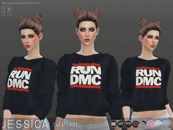 《模拟人生4》女性简洁字母印花毛衣MOD-IGTA奇幻游戏城-GTA5MOD资源网