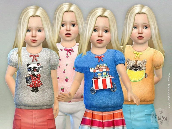 《模拟人生4》幼儿可爱蝴蝶结t恤MOD-IGTA奇幻游戏城-GTA5MOD资源网