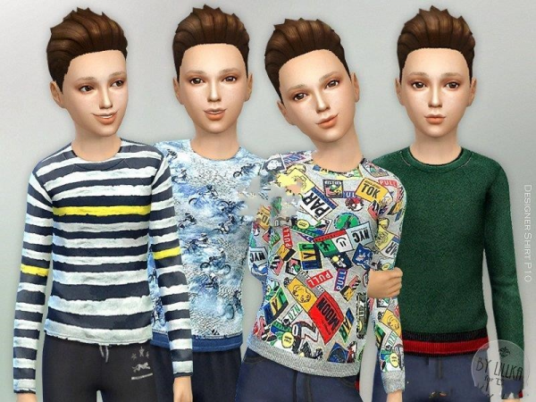 《模拟人生4》小男孩设计师衬衫MOD-IGTA奇幻游戏城-GTA5MOD资源网