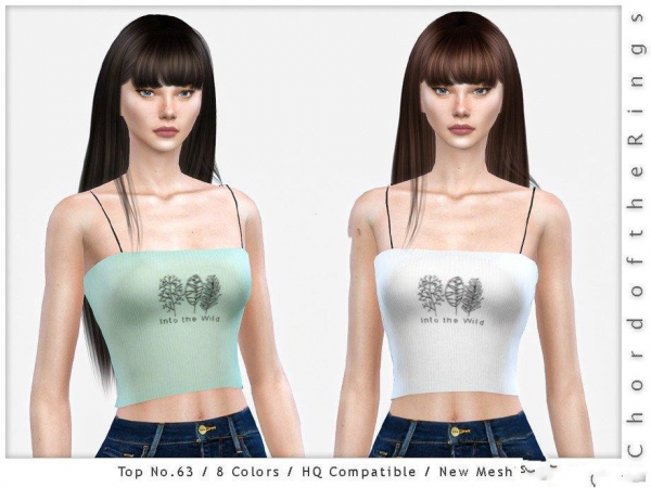 《模拟人生4》树叶印花简洁上衣MOD-IGTA奇幻游戏城-GTA5MOD资源网