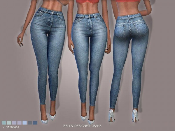《模拟人生4》女性时尚紧身的休闲牛仔裤MOD-IGTA奇幻游戏城-GTA5MOD资源网