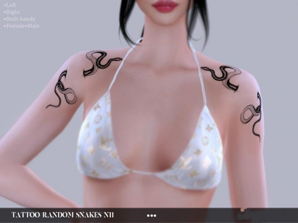 《模拟人生4》蛇形手臂纹身MOD-IGTA奇幻游戏城-GTA5MOD资源网