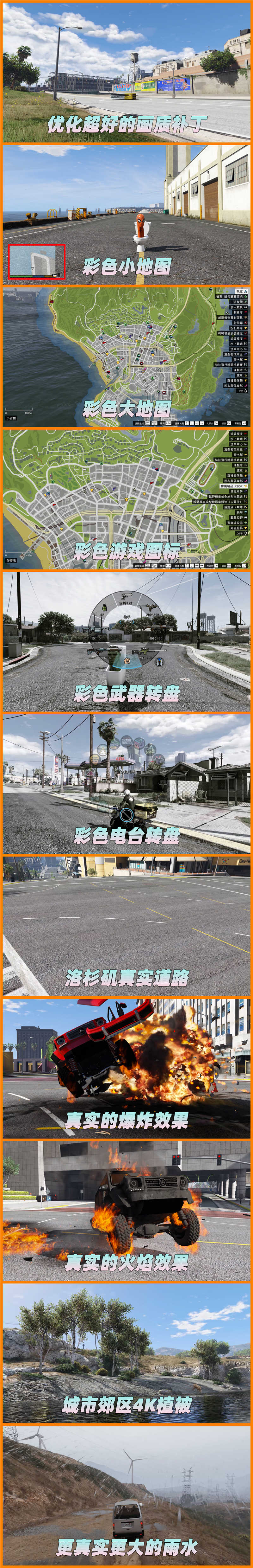 图片[2]-GTA5 v1.36 整合版 真实画质 340位精品人物 413辆现实载具 中国风 中文广告牌 国产汽车 人物皮肤 众多超级英雄 [超人-龙珠-骑龙-闪电侠-绿巨人-钢铁侠] [赠送：修改器 运行库 无限金币 通关存档]【85.2GB】-IGTA奇幻游戏城-GTA5MOD资源网