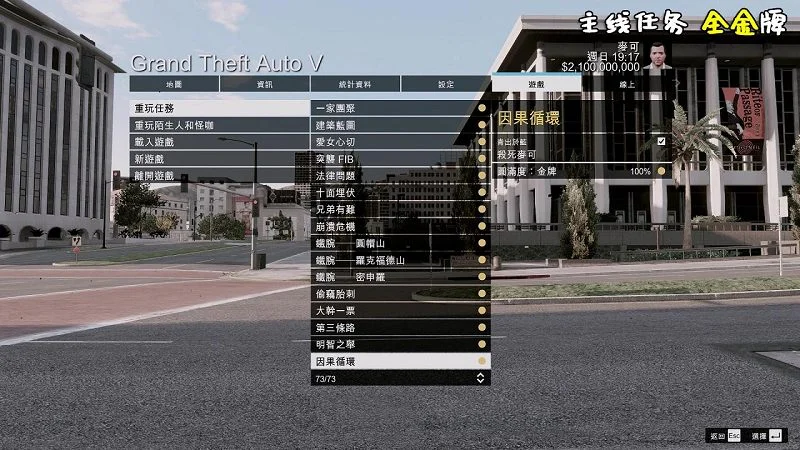 图片[2]-GTA5 金牌 100%通关存档 全版本（正版/盗版 通用）包含抢劫任务载具【6.20MB】-IGTA奇幻游戏城-GTA5MOD资源网