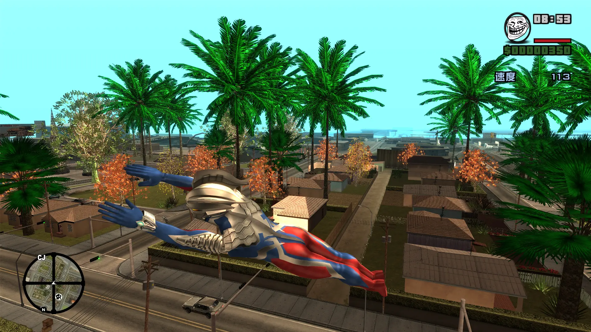 图片[5]-GTASA 圣安地列斯 奥特曼+怪兽+奥特地图 超牛整合版 超全78位奥特角色+大量怪兽NPC Win11最新光影舒适色调流畅版 真实系重制版 Win10/11汉化兼容版 稳定60FPS 超强优化 [赠送：运行库 通关存档 无限金币] [5.04 GB]-单机屋-GTA5MOD下载站-好玩的单机游戏网