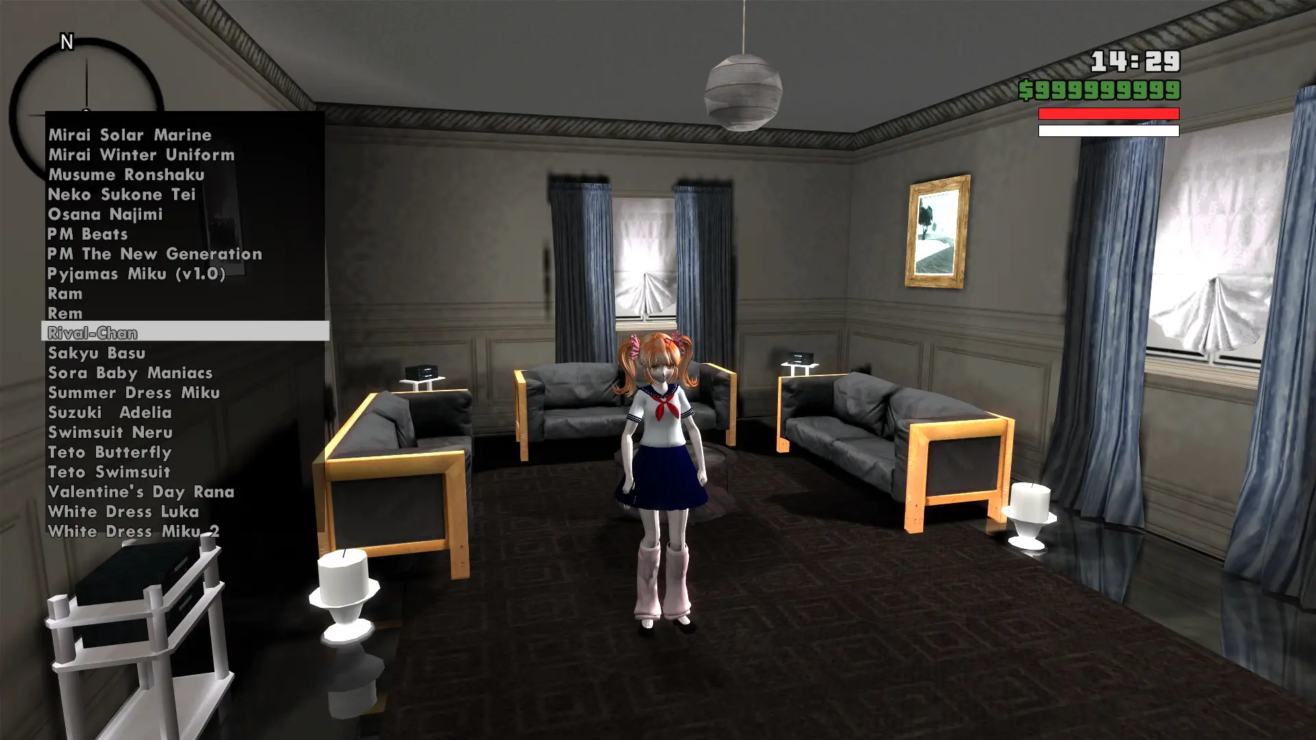 图片[12]-GTASA 圣安地列斯 萌妹动漫二次元114位超多女生妹子角色整合版 动漫语音包 超真实纹理 高清汉化整合版 Win11最新光影舒适色调流畅版 稳定60FPS 超强优化 [赠送：运行库 游戏存档 贴心工具] [8.80 GB]-单机屋-GTA5MOD下载站-好玩的单机游戏网