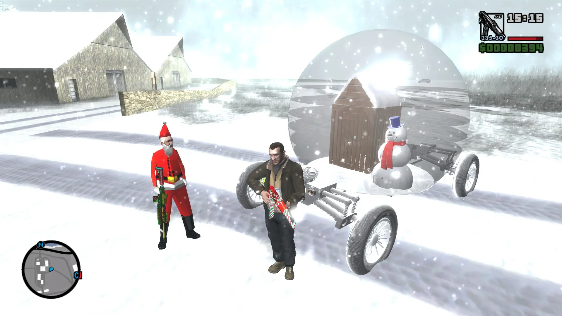 图片[8]-GTA 圣安地列斯 圣诞节 雪天冬季 精品汉化整合版 大雪冬季2.0升级版 Win11最新光影舒适色调流畅版 大屏优化 FPS优化 真实武器包 汉化版 [赠送：运行库 通关存档 无限金币] [6.02 GB]-IGTA奇幻游戏城-GTA5MOD资源网