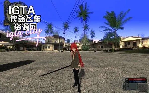 [圣安地列斯]绯红夏娜春季装-IGTA奇幻游戏城-GTA5MOD资源网