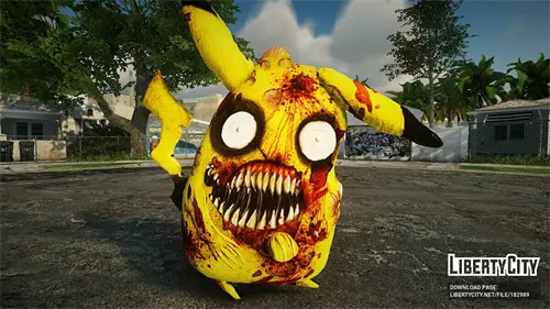 [圣安地列斯]丧尸版皮卡丘MOD-IGTA奇幻游戏城-GTA5MOD资源网