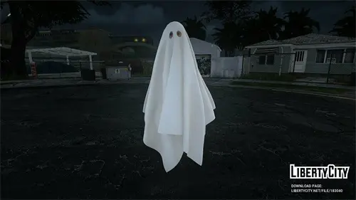 [圣安地列斯]万圣节白色幽灵MOD-IGTA奇幻游戏城-GTA5MOD资源网